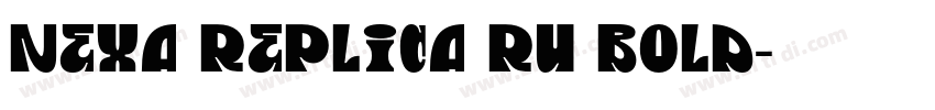 Nexa Replica RU Bold字体转换
